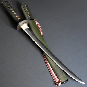 Authentic JAPANESE SAMURAI KATANA SWORD WAKIZASHI KANEOTO 兼音 signed w/NBTHK HOZON PAPER ANTIQUE