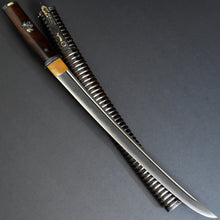 Load image into Gallery viewer, Authentic JAPANESE SAMURAI KATANA SWORD WAKIZASHI KUNIMUNE 国宗 w/NBTHK HOZON PAPER w/KOSHIRAE ANTIQUE