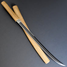 Load image into Gallery viewer, Authentic JAPANESE SAMURAI KATANA SWORD NAGINATA NAMINOHIRA 波平 w/NBTHK KICHO PAPER w/SHIRASAYA ANTIQUE