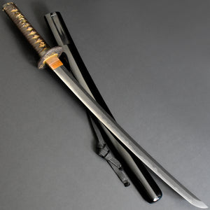 Authentic JAPANESE SAMURAI KATANA SWORD WAKIZASHI JYUMYO 寿命 w/NTHK CERTIFICATE w/KOSHIRAE ANTIQUE
