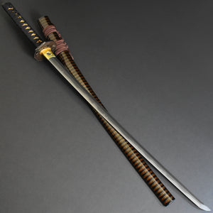 Authentic NIHONTO JAPANESE SAMURAI LONG SWORD KATANA YOSHIKUNI 吉國 signed w/NBTHK HOZON PAPER w/KOSHIRAE ANTIQUE