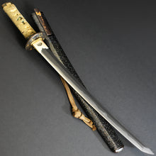Load image into Gallery viewer, Authentic JAPANESE SAMURAI KATANA SWORD WAKIZASHI SADANORI 貞則 signed w/NBTHK HOZON PAPER ANTIQUE