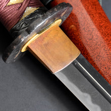 Load image into Gallery viewer, Authentic NIHONTO JAPANESE SAMURAI SWORD WAKIZASHI KANETOYO 兼豊 signed w/NTHK CERTIFICATE w/KOSHIRAE and SHIRASAYA ANTIQUE
