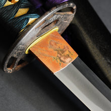 Load image into Gallery viewer, Authentic NIHONTO JAPANESE SAMURAI LONG SWORD KATANA UJINOBU 氏信 signed w/NBTHK KICHO PAPER w/KOSHIRAE ANTIQUE