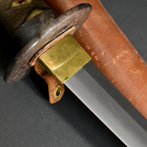 Authentic JAPANESE SAMURAI KATANA SWORD WAKIZASHI 末備前 w/NBTHK HOZON PAPER w/WW2 GUNTO KOSHIRAE and SHIRASAYA ANTIQUE