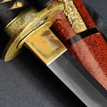 Load image into Gallery viewer, Authentic JAPANESE SAMURAI KATANA SWORD WAKIZASHI TOSHINAGA 壽長 signed w/NBTHK KICHO PAPER w/KOSHIRAE ANTIQUE