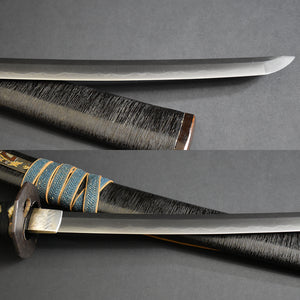 Authentic JAPANESE SAMURAI KATANA SWORD WAKIZASHI JYUMYOU 寿命 signed w/NBTHK HOZON PAPER ANTIQUE