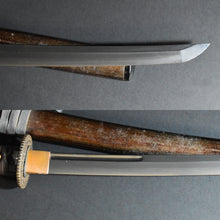 Load image into Gallery viewer, Authentic JAPANESE SAMURAI KATANA SWORD WAKIZASHI TANEMITSU 胤光 w/NBTHK KICHO PAPER w/KOSHIRAE ANTIQUE
