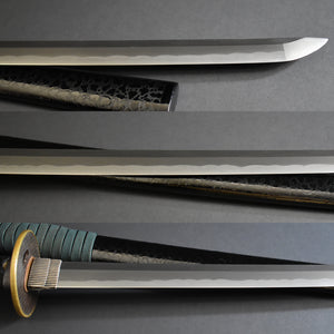 Authentic NIHONTO JAPANESE SAMURAI LONG SWORD KATANA KATSUKUNI 勝國 signed w/NBTHK TOKUBETSU KICHO PAPER w/KOSHIRAE ANTIQUE