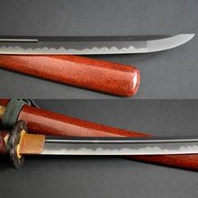 Load image into Gallery viewer, Authentic NIHONTO JAPANESE SAMURAI SWORD WAKIZASHI KANETOYO 兼豊 signed w/NTHK CERTIFICATE w/KOSHIRAE and SHIRASAYA ANTIQUE