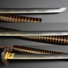 Load image into Gallery viewer, Authentic NIHONTO JAPANESE SAMURAI LONG SWORD KATANA YOSHIKUNI 吉國 signed w/NBTHK HOZON PAPER w/KOSHIRAE ANTIQUE
