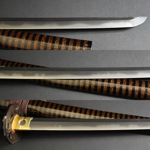Authentic NIHONTO JAPANESE SAMURAI LONG SWORD KATANA YOSHIKUNI 吉國 signed w/NBTHK HOZON PAPER w/KOSHIRAE ANTIQUE