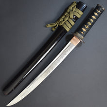 Load image into Gallery viewer, Authentic JAPANESE SAMURAI KATANA SWORD WAKIZASHI KANEFUSA 兼房 w/NTHK CERTIFICATE w/KOSHIRAE ANTIQUE