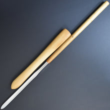 Load image into Gallery viewer, Authentic JAPANESE SAMURAI KATANA SWORD SPEAR OOMI-YARI TADAMITSU 忠光 w/NBTHK TOKUBETSU KICHO PAPER w/SHIRASAYA ANTIQUE