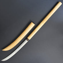 Load image into Gallery viewer, Authentic JAPANESE SAMURAI KATANA SWORD NAGINATA NOBUKUNI 信国 w/NTHK CERTIFICATE w/SHIRASAYA ANTIQUE
