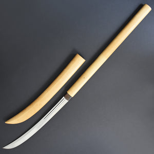 Authentic JAPANESE SAMURAI KATANA SWORD NAGINATA NOBUKUNI 信国 w/NTHK CERTIFICATE w/SHIRASAYA ANTIQUE