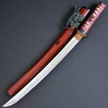 Load image into Gallery viewer, Authentic NIHONTO JAPANESE SAMURAI SWORD WAKIZASHI KANETOYO 兼豊 signed w/NTHK CERTIFICATE w/KOSHIRAE and SHIRASAYA ANTIQUE