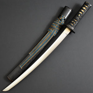 Authentic JAPANESE SAMURAI KATANA SWORD WAKIZASHI JYUMYOU 寿命 signed w/NBTHK HOZON PAPER ANTIQUE