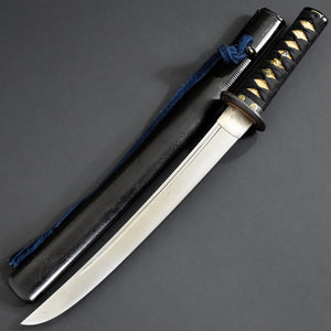 Authentic JAPANESE SAMURAI KATANA SWORD WAKIZASHI SUE NAMINOHIRA 末波平 w/NBTHK KICHO PAPER w/KOSHIRAE ANTIQUE