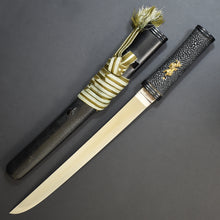 Load image into Gallery viewer, Authentic JAPANESE SAMURAI KATANA SWORD TANTO MORITAKA 盛高 signed w/NBTHK TOKUBETSU KICHO PAPER w/KOSHIRAE ANTIQUE