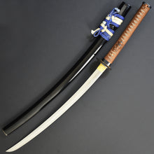 Load image into Gallery viewer, Authentic JAPANESE SAMURAI KATANA SWORD WAKIZASHI CHIGO SWORD 稚児刀 JYUMYO 寿命 w/NTHK CERTIFICATE w/KOSHIRAE ANTIQUE