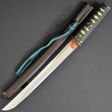 Load image into Gallery viewer, Authentic JAPANESE SAMURAI KATANA SWORD WAKIZASHI ECHIZEN SEKI 越前関 w/NTHK CERTIFICATE w/KOSHIRAE ANTIQUE