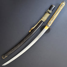 Load image into Gallery viewer, Authentic NIHONTO JAPANESE SAMURAI LONG SWORD KATANA AIZU KAIMIHARA 貝三原 w/NTHK CERTIFICATE w/KOSHIRAE ANTIQUE