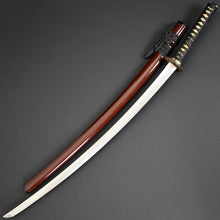 Load image into Gallery viewer, Authentic NIHONTO JAPANESE SAMURAI LONG SWORD KATANA KATSUIE 勝家 w/NBTHK HOZON PAPER w/KOSHIRAE ANTIQUE 72.1cm