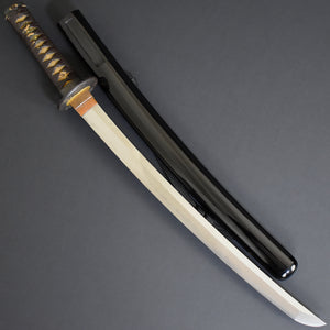 Authentic JAPANESE SAMURAI KATANA SWORD WAKIZASHI JYUMYO 寿命 w/NTHK CERTIFICATE w/KOSHIRAE ANTIQUE