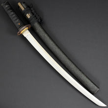 Load image into Gallery viewer, Authentic JAPANESE SAMURAI KATANA SWORD WAKIZASHI FUSAMUNE 総宗 w/NBTHK TOKUBETSU KICHO PAPER w/KOSHIRAE ANTIQUE HITATSURA YAKI 皆焼