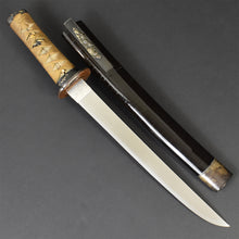 Load image into Gallery viewer, Authentic JAPANESE SAMURAI KATANA SWORD TANTO SUKEYOSHI 祐芳 w/NBTHK KICHO PAPERx2 ANTIQUE