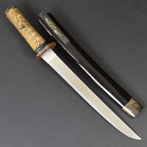 Authentic JAPANESE SAMURAI KATANA SWORD TANTO SUKEYOSHI 祐芳 w/NBTHK KICHO PAPERx2 ANTIQUE