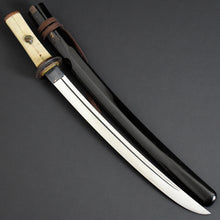 Load image into Gallery viewer, Authentic JAPANESE SAMURAI KATANA SWORD WAKIZASHI KANESADA 兼定 w/NTHK CERTIFICATE ANTIQUE