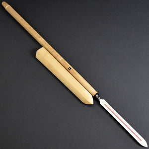 Authentic JAPANESE SAMURAI KATANA SWORD SPEAR YARI KANABO 金房 w/NBTHK KICHO PAPER w/SHIRASAYA ANTIQUE
