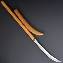 Load image into Gallery viewer, Authentic JAPANESE SAMURAI KATANA SWORD NAGINATA JYUMYOU 寿命 w/NTHK CERTIFICATE w/SHIRASAYA ANTIQUE