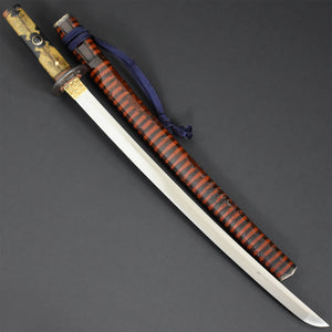 Authentic JAPANESE SAMURAI KATANA SWORD WAKIZASHI SUE-MIHARA 末三原 w/NBTHK KICHO PAPER w/KOSHIRAE ANTIQUE