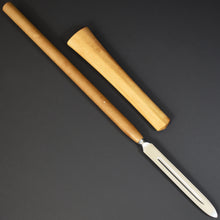 Load image into Gallery viewer, Authentic JAPANESE SAMURAI KATANA SWORD SPEAR YARI MUNEHARU 宗春 signed w/NBTHK KICHO PAPER ANTIQUE