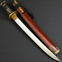 Load image into Gallery viewer, Authentic JAPANESE SAMURAI KATANA SWORD WAKIZASHI TOSHINAGA 壽長 signed w/NBTHK KICHO PAPER w/KOSHIRAE ANTIQUE