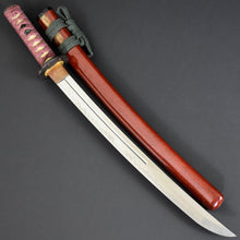 Load image into Gallery viewer, Authentic NIHONTO JAPANESE SAMURAI SWORD WAKIZASHI KANETOYO 兼豊 signed w/NTHK CERTIFICATE w/KOSHIRAE and SHIRASAYA ANTIQUE