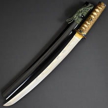 Load image into Gallery viewer, Authentic JAPANESE SAMURAI KATANA SWORD WAKIZASHI ECHIZEN SEKI 越前関 w/NTHK CERTIFICATE w/KOSHIRAE ANTIQUE