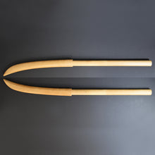 Load image into Gallery viewer, Authentic JAPANESE SAMURAI KATANA SWORD NAGINATA NOBUKUNI 信国 w/NTHK CERTIFICATE w/SHIRASAYA ANTIQUE