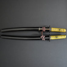 Load image into Gallery viewer, Authentic JAPANESE SAMURAI KATANA SWORD WAKIZASHI JYUMYO 寿命 w/NBTHK KICHO PAPER w/KOSHIRAE ANTIQUE