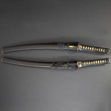 Load image into Gallery viewer, Authentic JAPANESE SAMURAI KATANA SWORD WAKIZASHI UTSU(UDA) 宇津(宇多) w/NBTHK KICHO PAPER w/KOSHIRAE and SHIRASAYA ANTIQUE