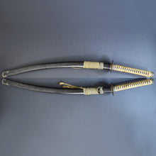 Load image into Gallery viewer, Authentic NIHONTO JAPANESE SAMURAI LONG SWORD KATANA AIZU KAIMIHARA 貝三原 w/NTHK CERTIFICATE w/KOSHIRAE ANTIQUE