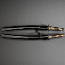 Load image into Gallery viewer, Authentic JAPANESE SAMURAI KATANA SWORD WAKIZASHI JYUMYO 寿命 w/NTHK CERTIFICATE w/KOSHIRAE ANTIQUE