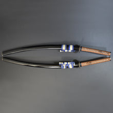 Load image into Gallery viewer, Authentic JAPANESE SAMURAI KATANA SWORD WAKIZASHI CHIGO SWORD 稚児刀 JYUMYO 寿命 w/NTHK CERTIFICATE w/KOSHIRAE ANTIQUE