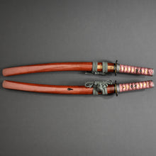 Load image into Gallery viewer, Authentic NIHONTO JAPANESE SAMURAI SWORD WAKIZASHI KANETOYO 兼豊 signed w/NTHK CERTIFICATE w/KOSHIRAE and SHIRASAYA ANTIQUE