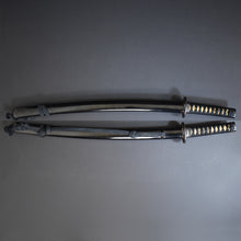 Load image into Gallery viewer, Authentic JAPANESE SAMURAI KATANA SWORD WAKIZASHI KIYOMITSU 清光 signed w/NBTHK KICHO PAPER w/KOSHIRAE ANTIQUE