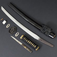 Load image into Gallery viewer, Authentic JAPANESE SAMURAI KATANA SWORD WAKIZASHI KUNIYASU 國康 signed w/NBTHK KICHO PAPER w/KOSHIRAE ANTIQUE