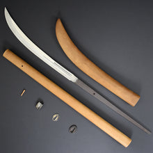Load image into Gallery viewer, Authentic JAPANESE SAMURAI KATANA SWORD NAGINATA JYUMYOU 寿命 w/NTHK CERTIFICATE w/SHIRASAYA ANTIQUE
